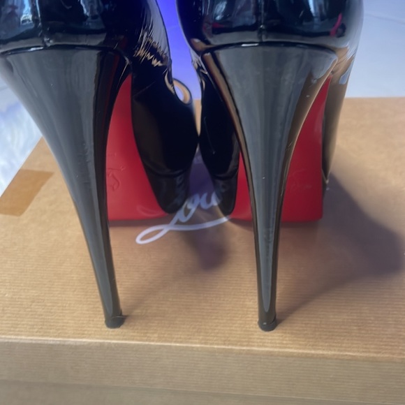 Christian Louboutin Black Patent Pumps - Picture 12 of 16